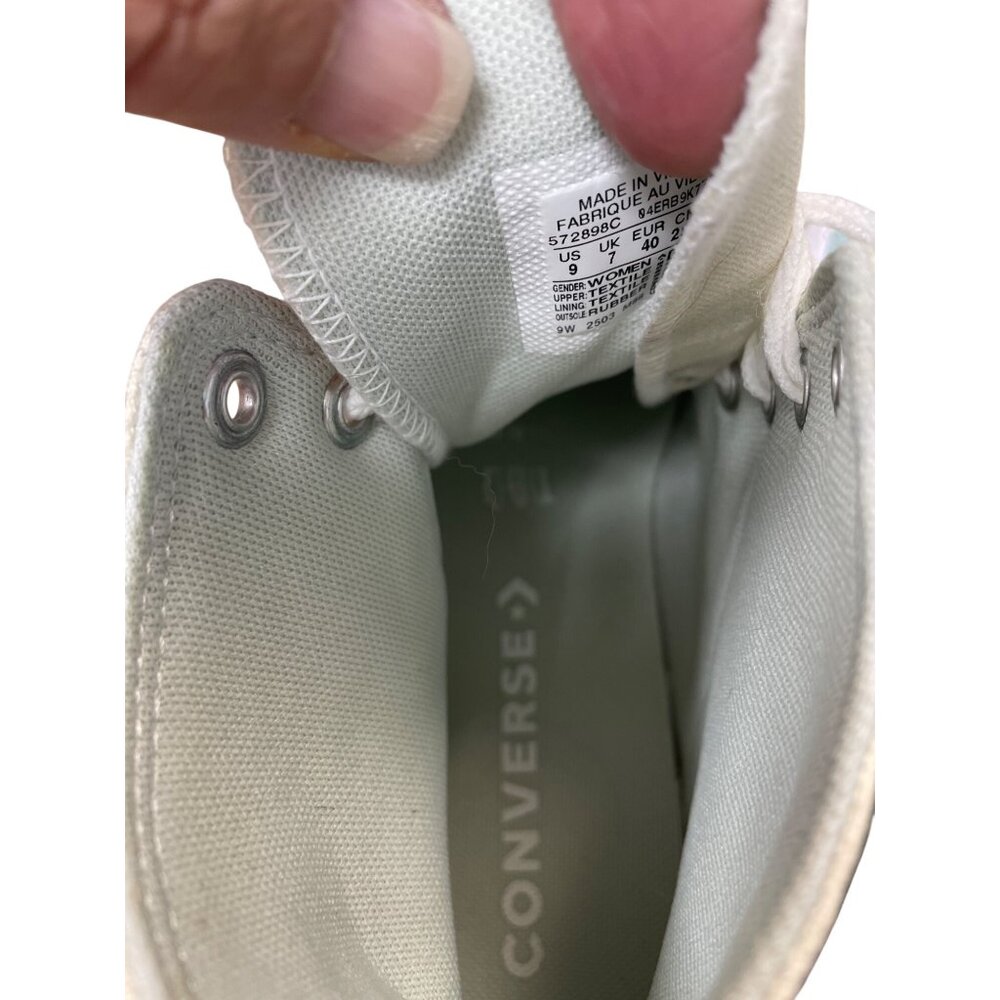 Converse Chuck Taylor womans Monie Hi "Ombre' Dew white High Sneakers SZ 9 - Picture 7 of 16